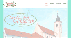 Desktop Screenshot of landgasthof-gamerith.at